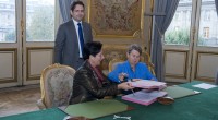 Monique Cerisier ben Guiga, présidente d el'association signe la convention de partenariat avec l'AFM-Téléthon représenté par sa présidente Laurence Tiennot-Herment et en présence de Mathias Fekl, secrétaire d'état en charge des Français de l'étranger
©Cyrille Bernard / AFM-Téléthon