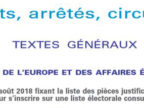 Lire la suite de : Pièces justificatives pour une demande d’inscription sur une liste électorale consulaire