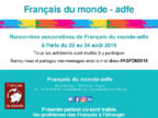 Lire la suite de : Rencontres associatives de Français du monde-adfe à Paris du 22 au 24 août 2019